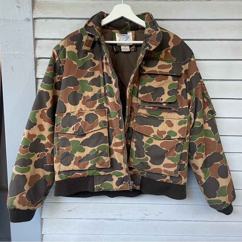 Vintage Camo Goose Down Trophy  Club Jacket